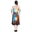 Supermassive Black Hole Galaxy Is Hidden Behind Worldwide Network Shoulder Tie Bardot Midi Dress View2