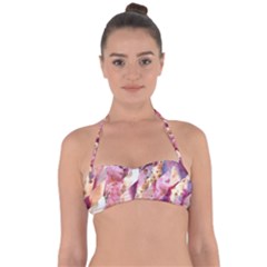 Stone Spot Triangle Halter Bandeau Bikini Top