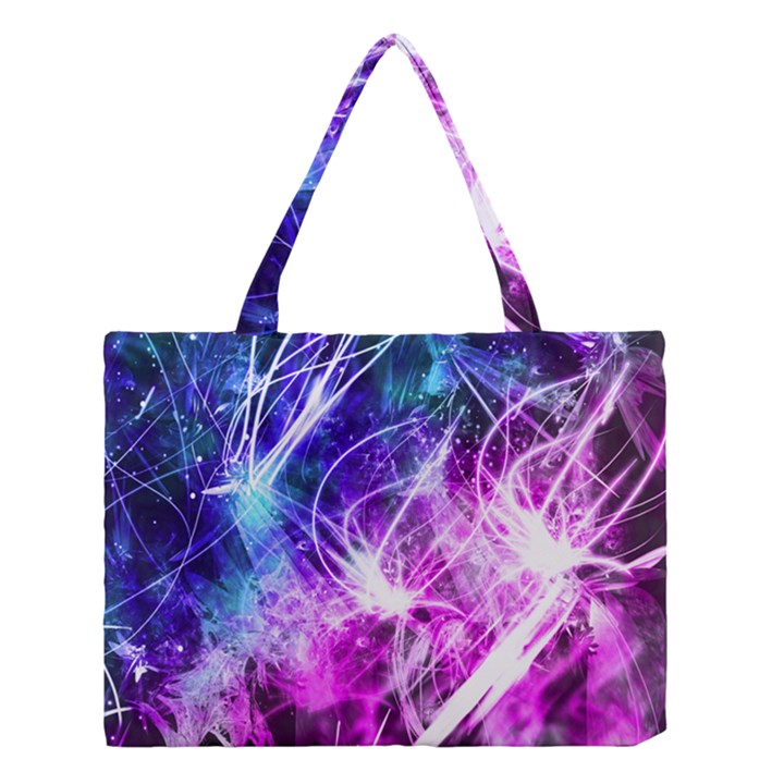 Space Galaxy Purple Blue Medium Tote Bag