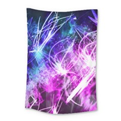 Space Galaxy Purple Blue Small Tapestry by Mariart