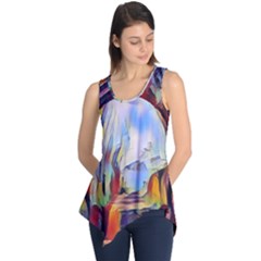 Abstract Tunnel Sleeveless Tunic