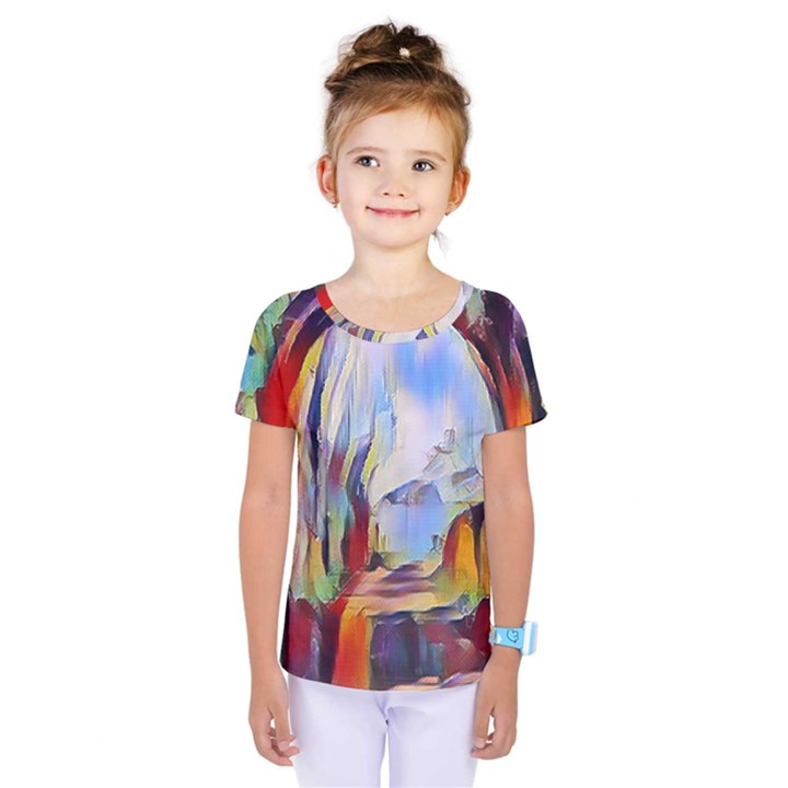 abstract tunnel Kids  One Piece Tee