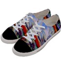 abstract tunnel Women s Low Top Canvas Sneakers View2