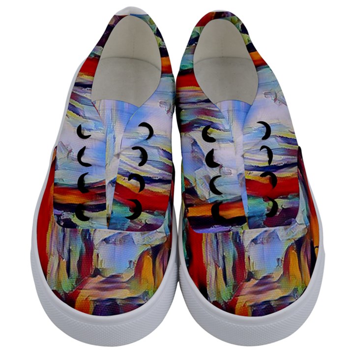 abstract tunnel Kids  Classic Low Top Sneakers