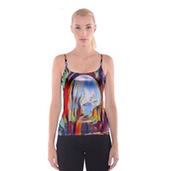 Abstract Tunnel Spaghetti Strap Top by NouveauDesign