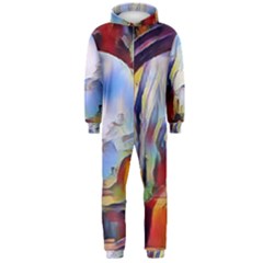 Abstract Tunnel Hooded Jumpsuit (men)  by NouveauDesign