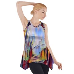 Abstract Tunnel Side Drop Tank Tunic by NouveauDesign