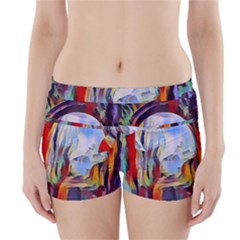 Abstract Tunnel Boyleg Bikini Wrap Bottoms by NouveauDesign