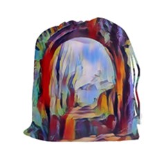 Abstract Tunnel Drawstring Pouches (xxl) by NouveauDesign