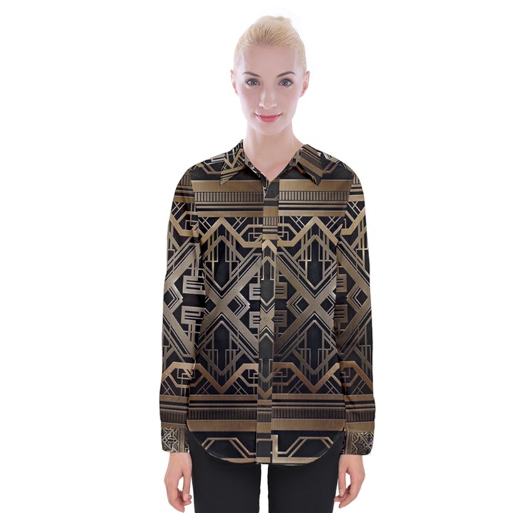 Art Nouveau Womens Long Sleeve Shirt