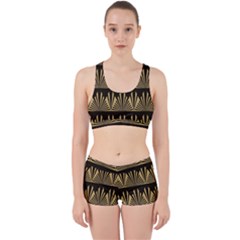 Art Deco Work It Out Sports Bra Set