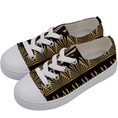 Art Deco Kids  Low Top Canvas Sneakers