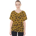 Leopard V-Neck Dolman Drape Top View1