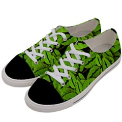 Nature Print Pattern Women s Low Top Canvas Sneakers