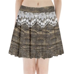 Shabbychicwoodwall Pleated Mini Skirt by NouveauDesign