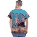 Modern Norway painting Men s V-Neck Scrub Top View2