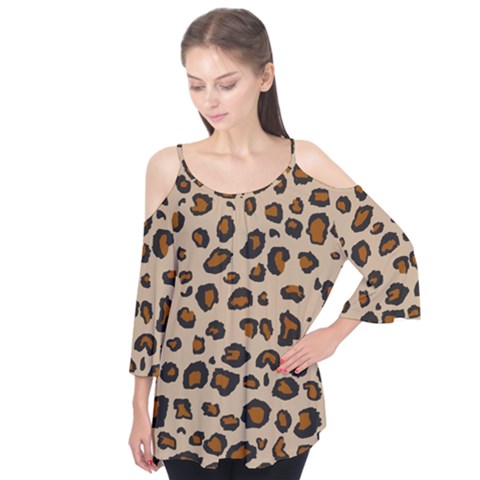 Leopard Print Flutter Tees by TRENDYcouture