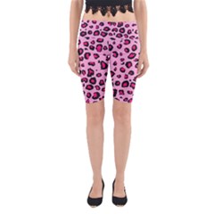 Pink Leopard Yoga Cropped Leggings