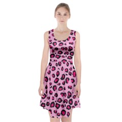 Pink Leopard Racerback Midi Dress