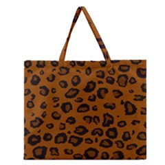 Dark Leopard Zipper Large Tote Bag by TRENDYcouture