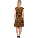 Dark Leopard Capsleeve Midi Dress View2