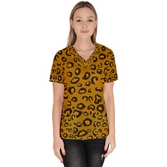 Golden Leopard Scrub Top by TRENDYcouture