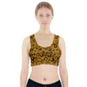 Golden Leopard Sports Bra With Pocket View1