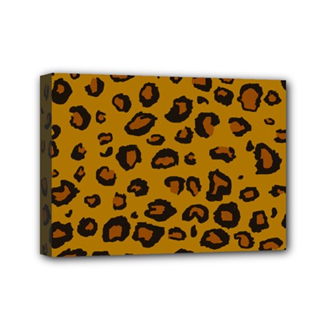 Classic Leopard Mini Canvas 7  X 5  by TRENDYcouture