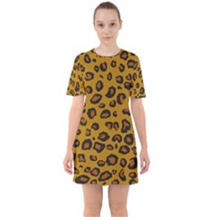 Classic Leopard Sixties Short Sleeve Mini Dress