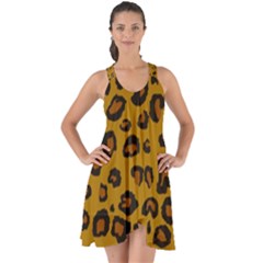 Classic Leopard Show Some Back Chiffon Dress