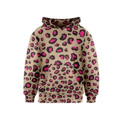 Pink Leopard 2 Kids  Pullover Hoodie