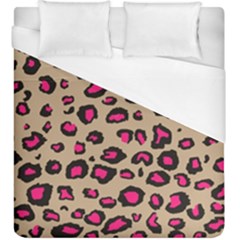 Pink Leopard 2 Duvet Cover (king Size) by TRENDYcouture