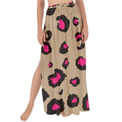 Pink Leopard 2 Maxi Chiffon Tie-up Sarong by TRENDYcouture