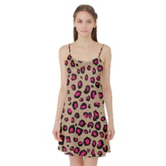 Pink Leopard 2 Satin Night Slip by DreamCanvas