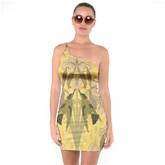 Art Nouveau One Soulder Bodycon Dress by NouveauDesign