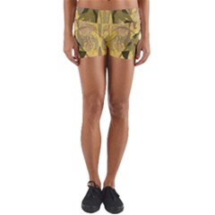 Art Nouveau Yoga Shorts