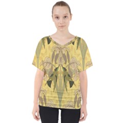 Art Nouveau V-neck Dolman Drape Top