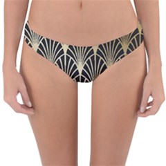 Art Deco Reversible Hipster Bikini Bottoms