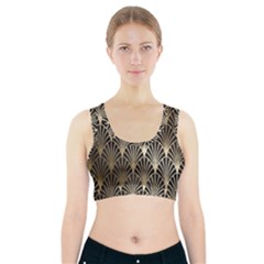 Art Deco Sports Bra With Pocket by NouveauDesign