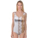 Parchement,lace and burlap Princess Tank Leotard  View1