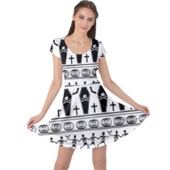 Halloween Pattern Cap Sleeve Dress by ValentinaDesign