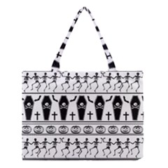 Halloween Pattern Medium Tote Bag by ValentinaDesign