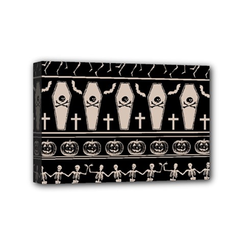 Halloween Pattern Mini Canvas 6  X 4  by ValentinaDesign