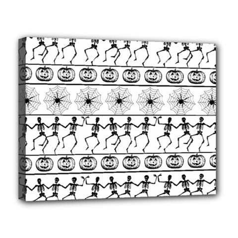 Halloween Pattern Canvas 14  X 11  by ValentinaDesign