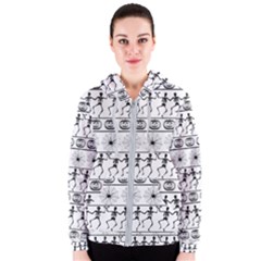 Halloween Pattern Women s Zipper Hoodie by ValentinaDesign