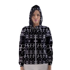 Halloween Pattern Hooded Wind Breaker (women) by ValentinaDesign