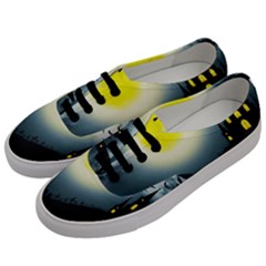 Halloween Landscape Men s Classic Low Top Sneakers by ValentinaDesign