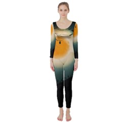 Halloween landscape Long Sleeve Catsuit