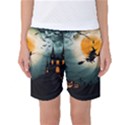 Halloween landscape Women s Basketball Shorts View1