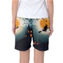 Halloween landscape Women s Basketball Shorts View2